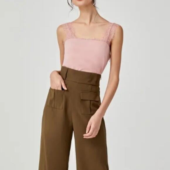 Love Bonito Pink Amara Lace Trim Camisole - Picture 8 of 15